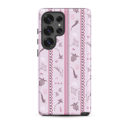 Samsung Phone Case - Orchid Candy Stripes