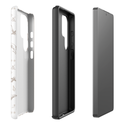 Samsung Phone Case -  Candy Stripes Beige