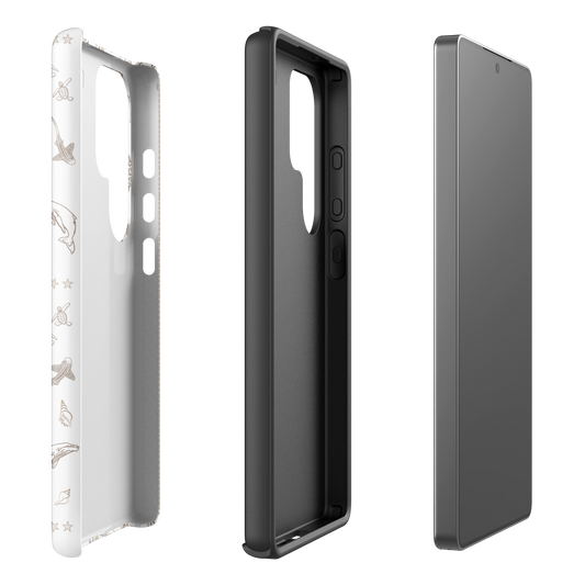 Samsung Phone Case -  Candy Stripes Beige