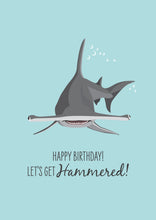 Load image into Gallery viewer, Birthday Card - Hammerhead Shark