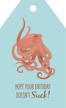 Load image into Gallery viewer, Birthday Gift Tag - Octopus
