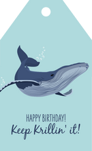 Load image into Gallery viewer, Birthday Gift Tag - Humpback Whale
