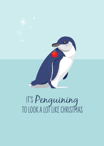 Christmas Card - Little Blue Penguin