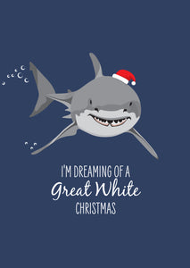 Christmas Card - Great White Shark