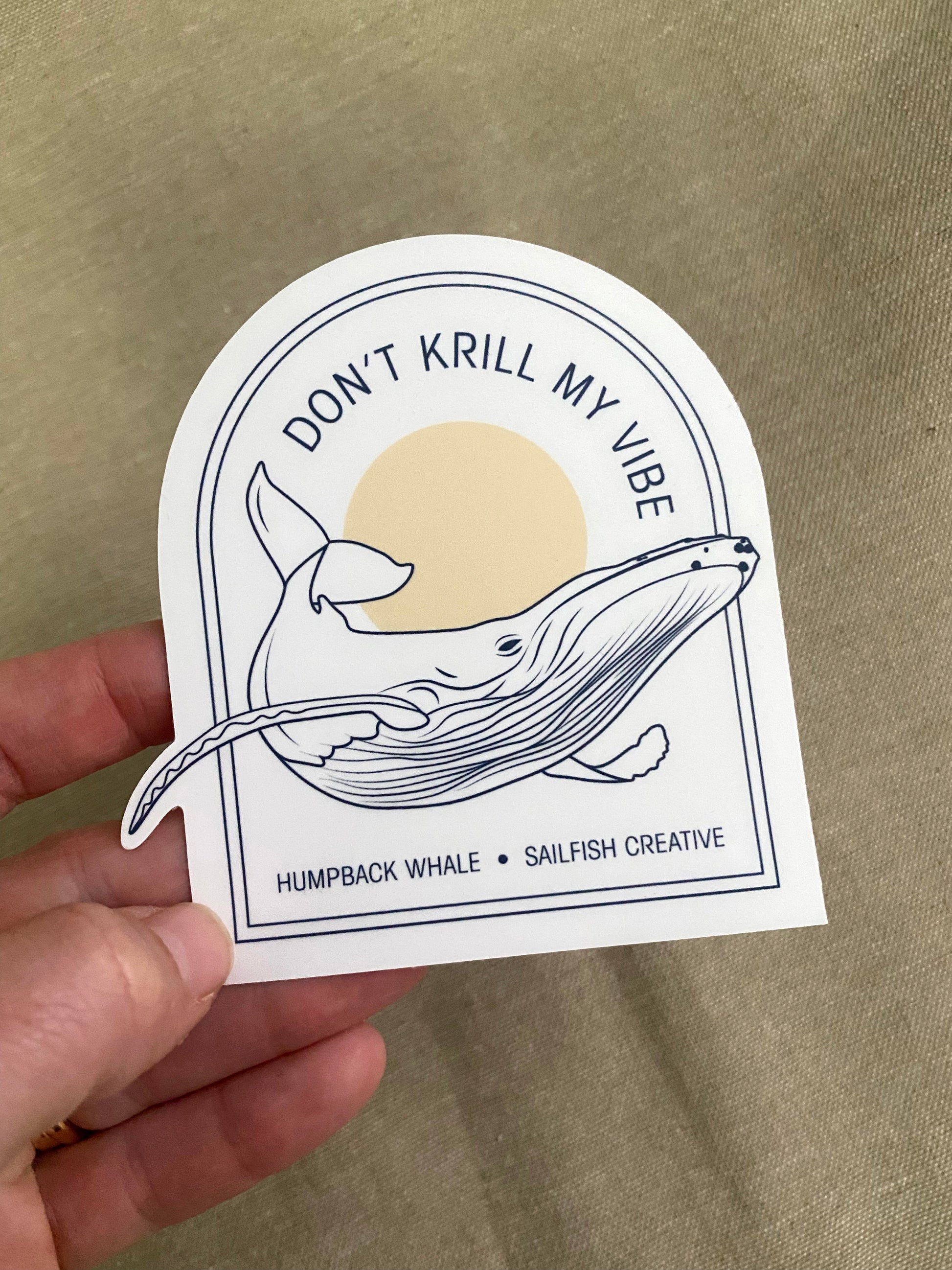 Sticker - Humpback Whale Pun - Sailfish Creative