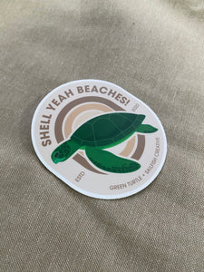 Sticker - Green Turtle Pun