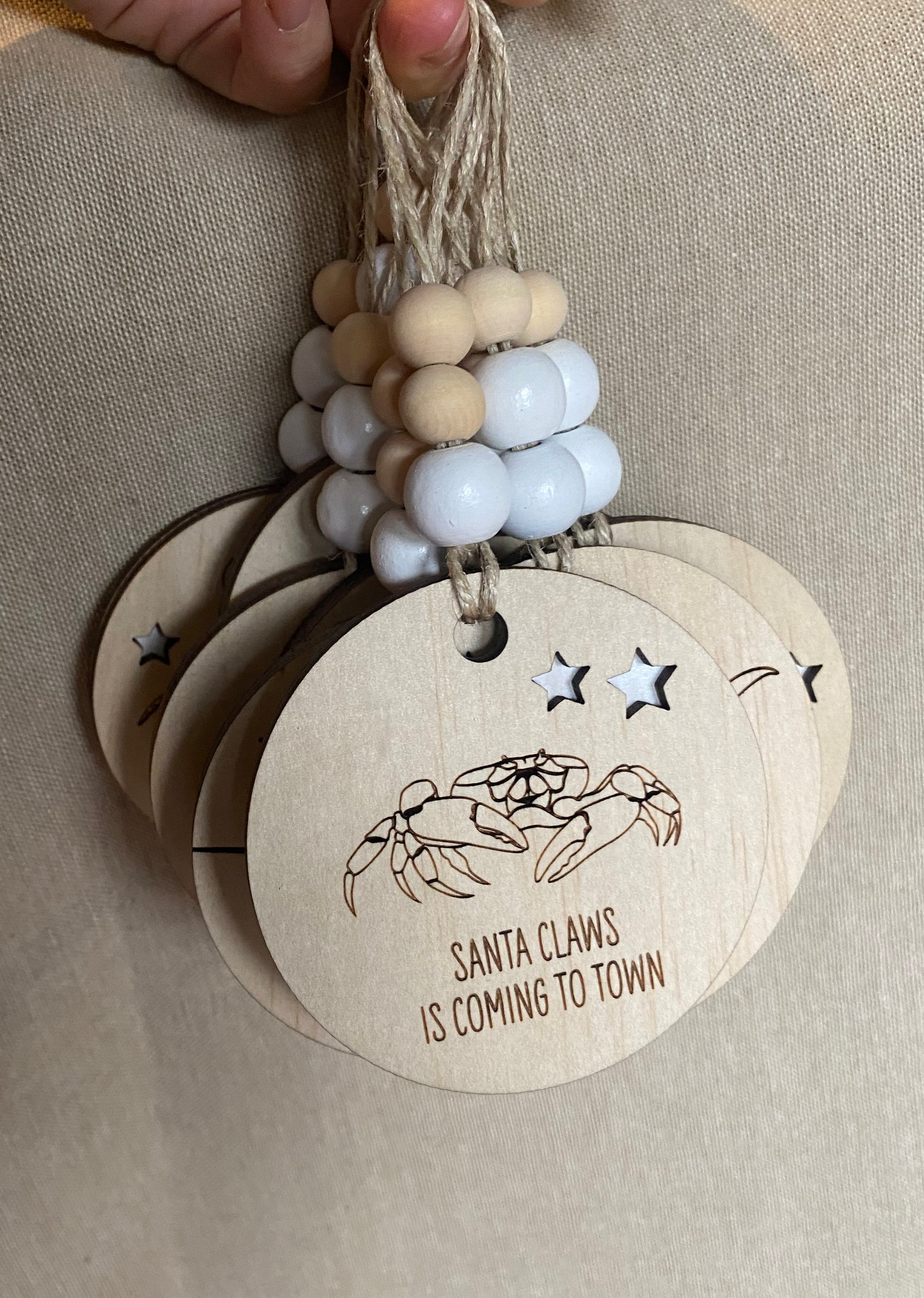 Wooden Christmas Decoration - Crab - Sailfish Creative