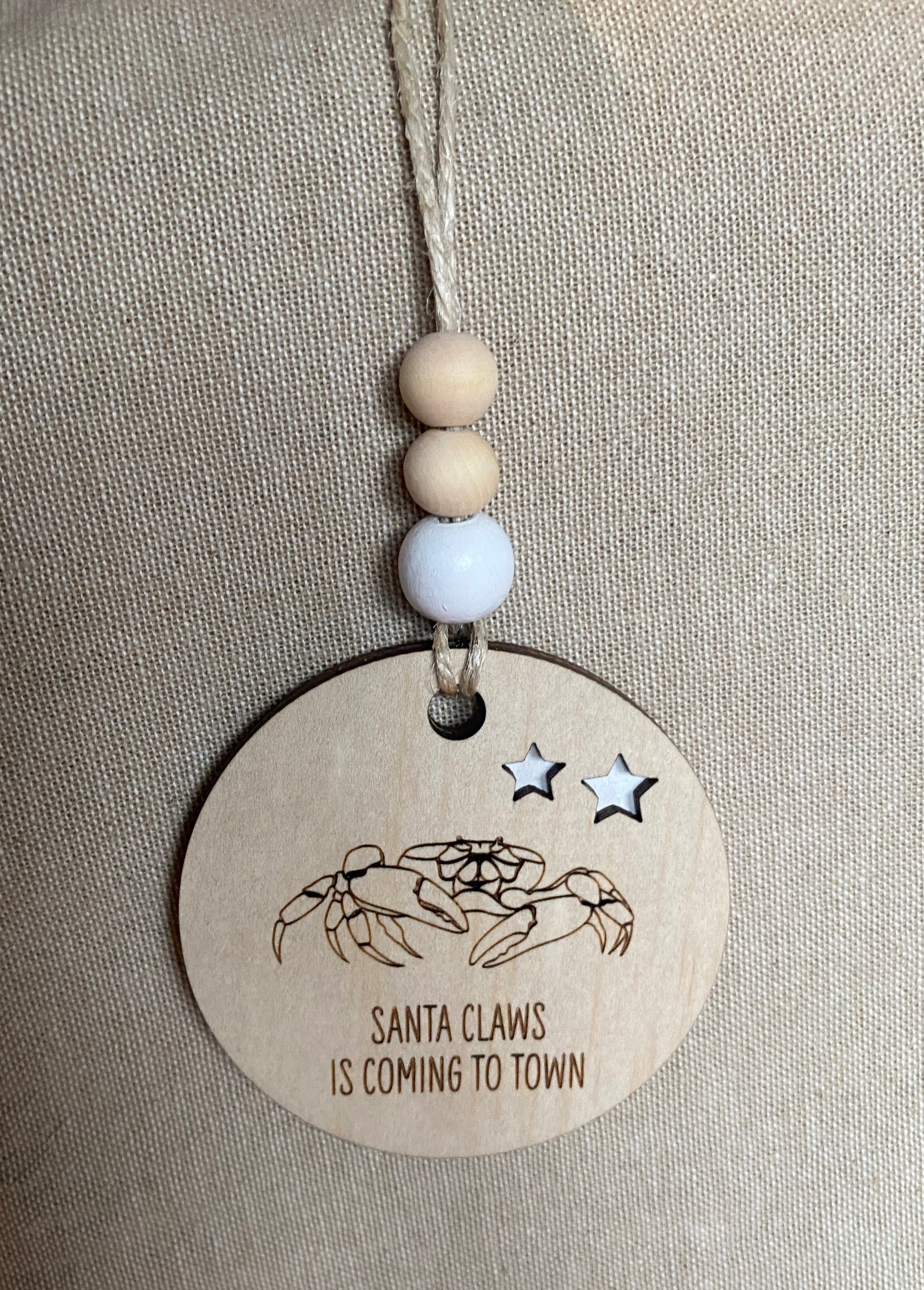 Wooden Christmas Decoration - Crab - Sailfish Creative