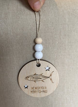 Load image into Gallery viewer, Wooden Christmas Decoration - Tuna Fish