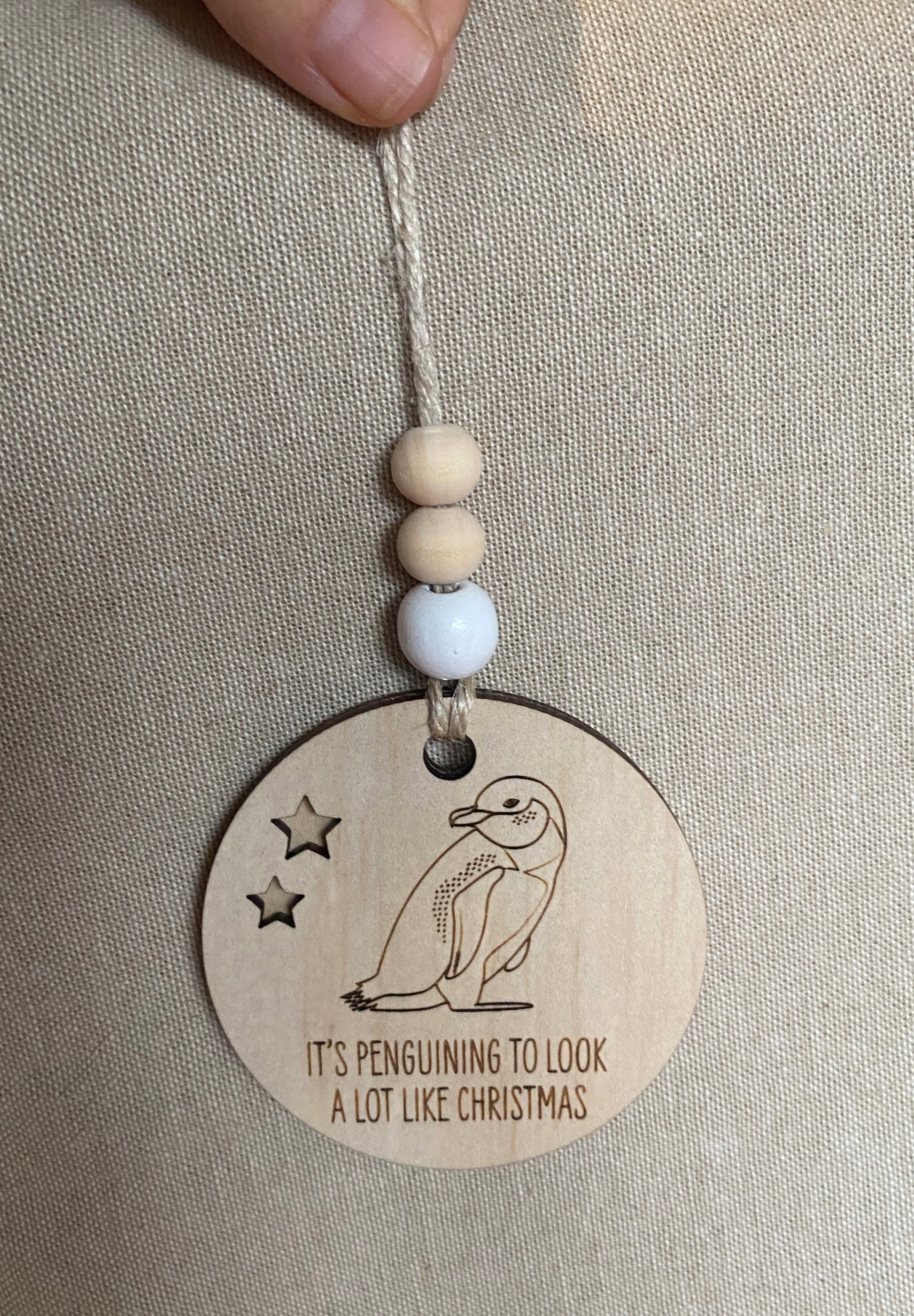 Wooden Christmas Decoration - Little Blue Penguin - Sailfish Creative