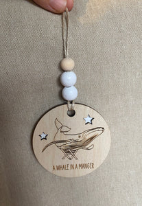 Wooden Christmas Decoration - Humpback Whale