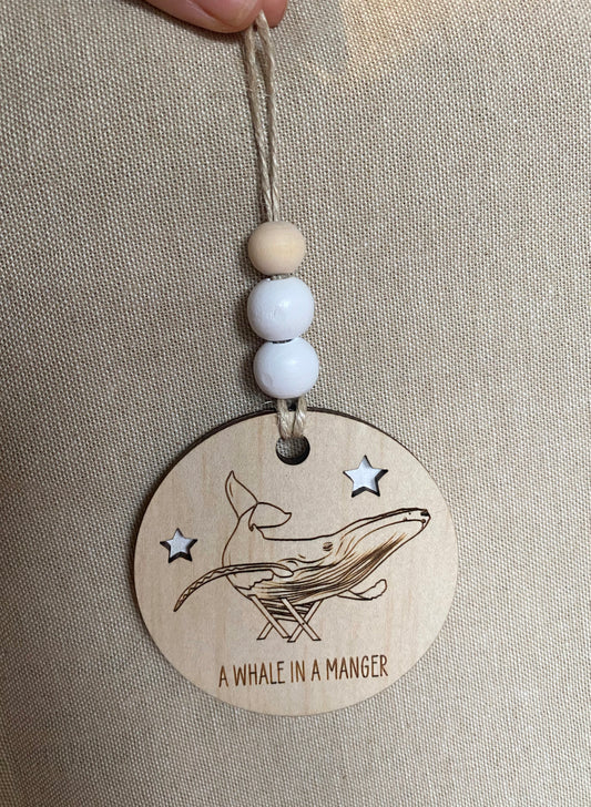 Wooden Christmas Decoration - Humpback Whale - Sailfish Creative