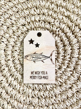 Load image into Gallery viewer, Wooden Christmas Swing Tag - Tuna Fish