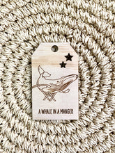 Load image into Gallery viewer, Wooden Christmas Swing Tag - Humpback Whale