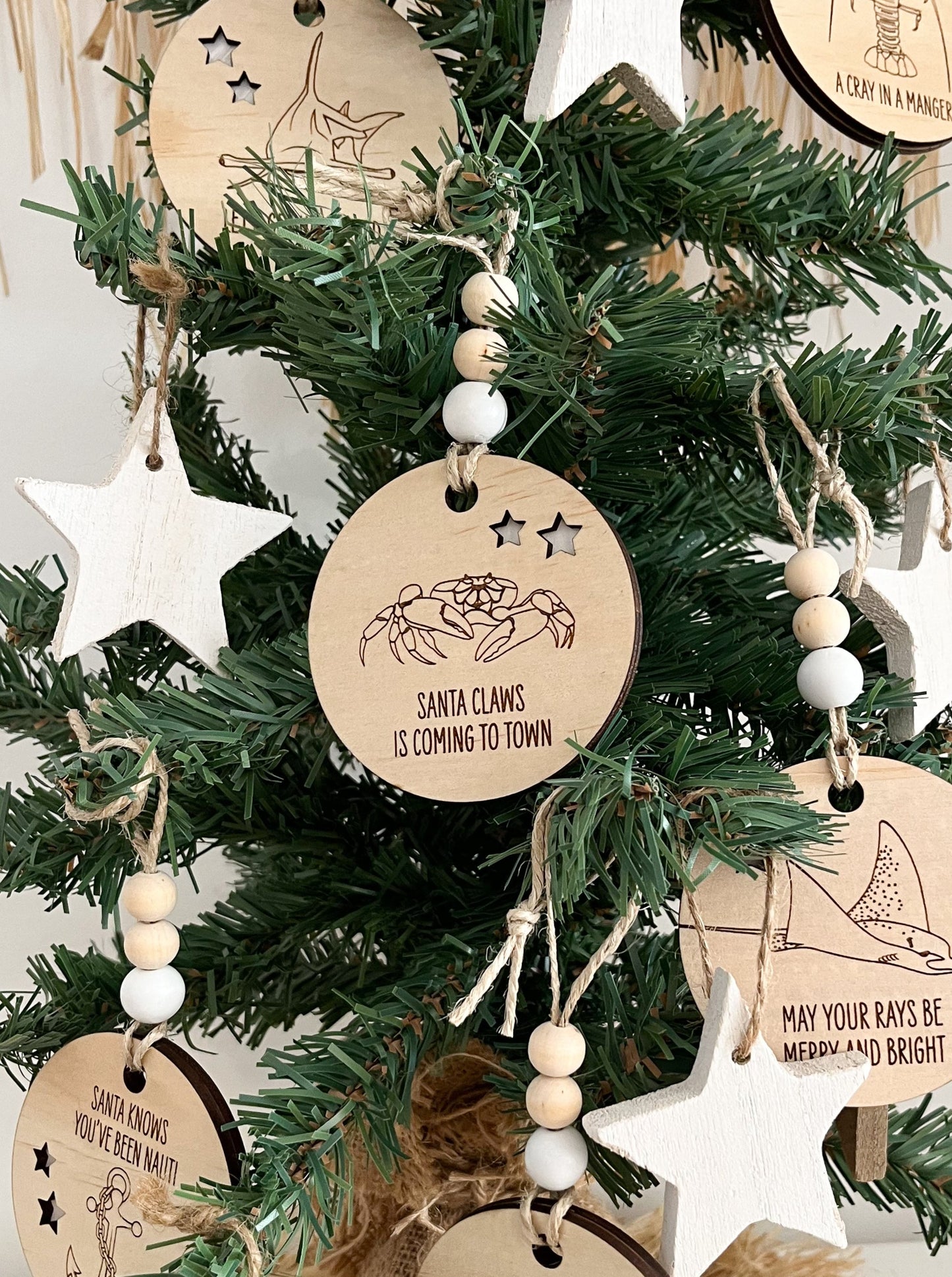 Wooden Christmas Decoration - Crab - Sailfish Creative