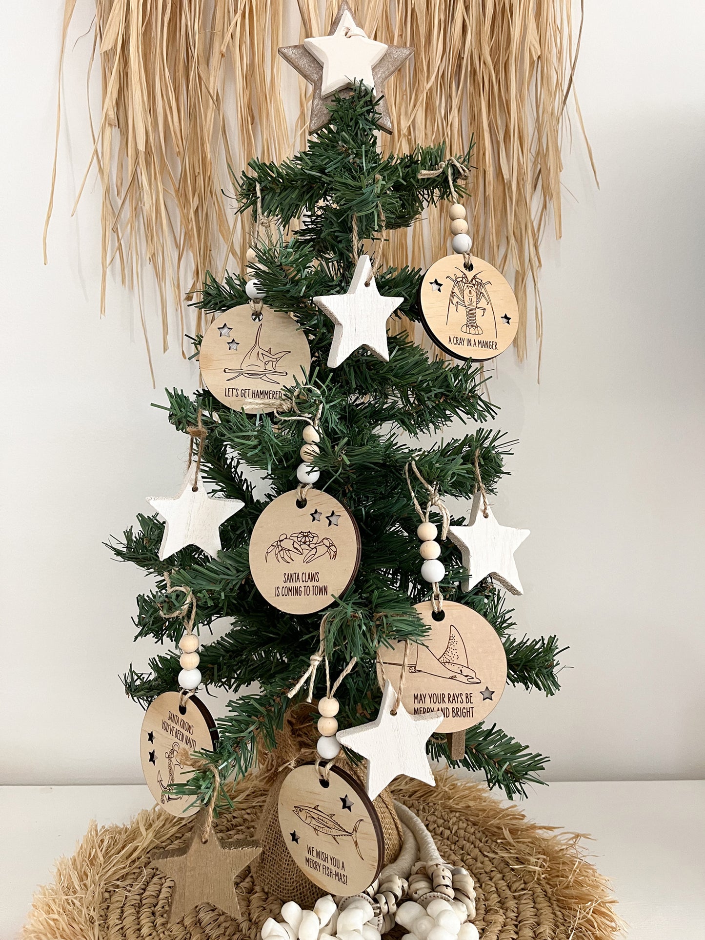 Wooden Christmas Decoration - Spotted Eagle Ray - Sailfish Creative