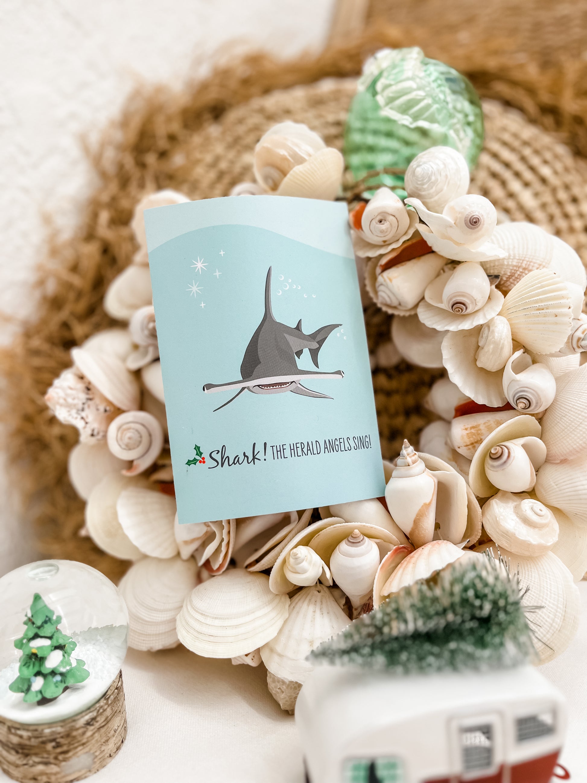 Christmas Card - Hammerhead Shark - Sailfish Creative
