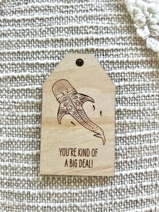 Wooden Gift Tag - Whale Shark - Sailfish Creative