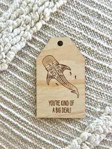 Wooden Gift Tag - Whale Shark