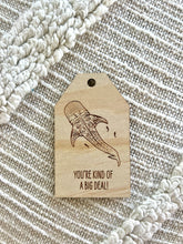 Load image into Gallery viewer, Wooden Gift Tag - Whale Shark