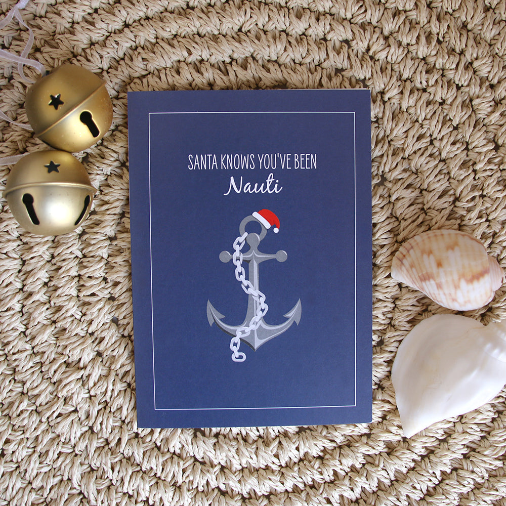 Christmas Card - Anchor and Chain Nautical - Sailfish Creative