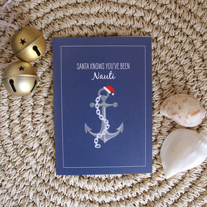 Christmas Card - Anchor and Chain Nautical
