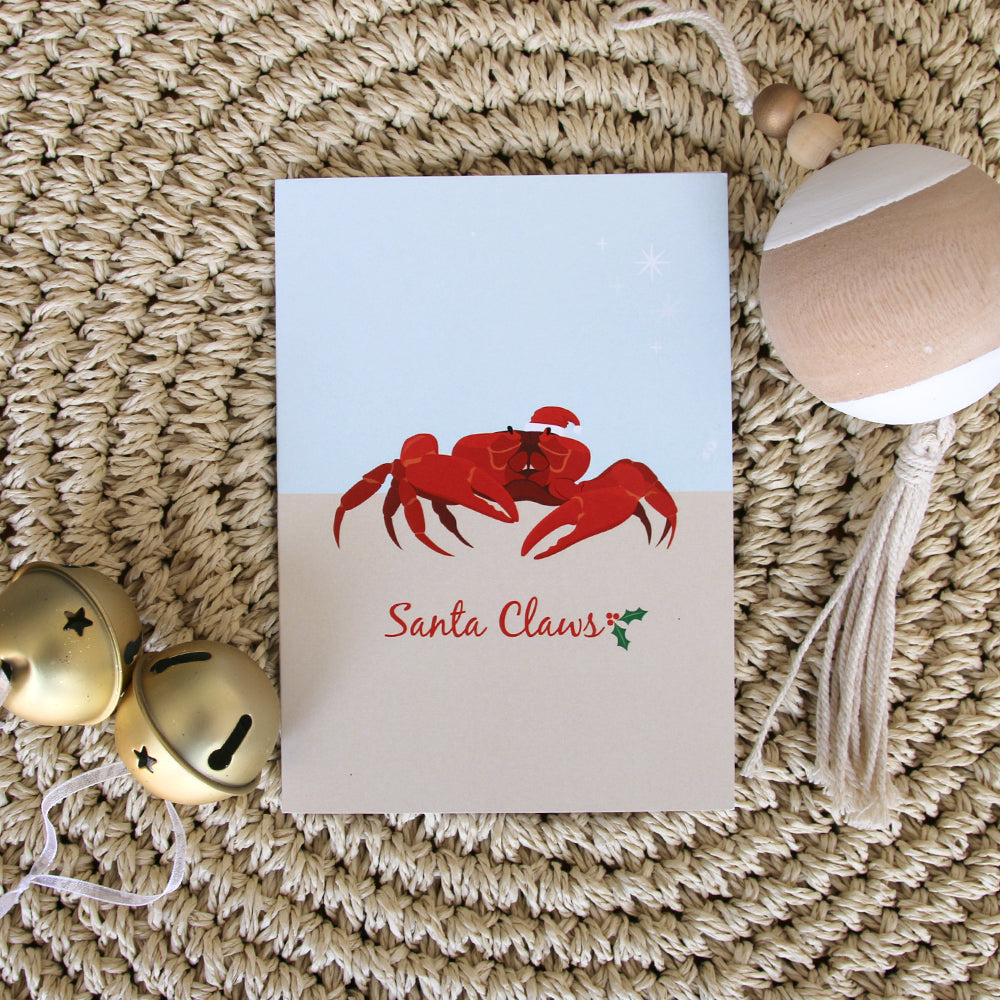 Christmas Card - Red Crab - Sailfish Creative