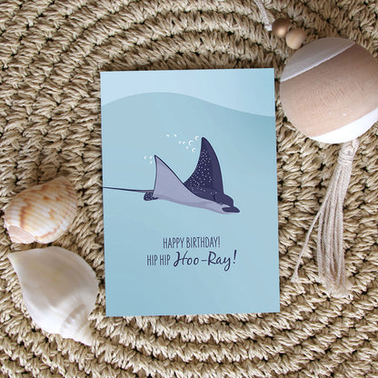 Birthday Card - Spotted Eagle Ray - Sailfish Creative