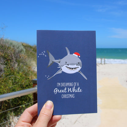 Christmas Card - Great White Shark - Sailfish Creative