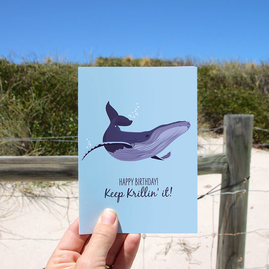 Birthday Card - Humpback Whale - Sailfish Creative