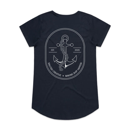 Making Ship Happen - Womens Scoop Neck T-Shirt - Sailfish Creative