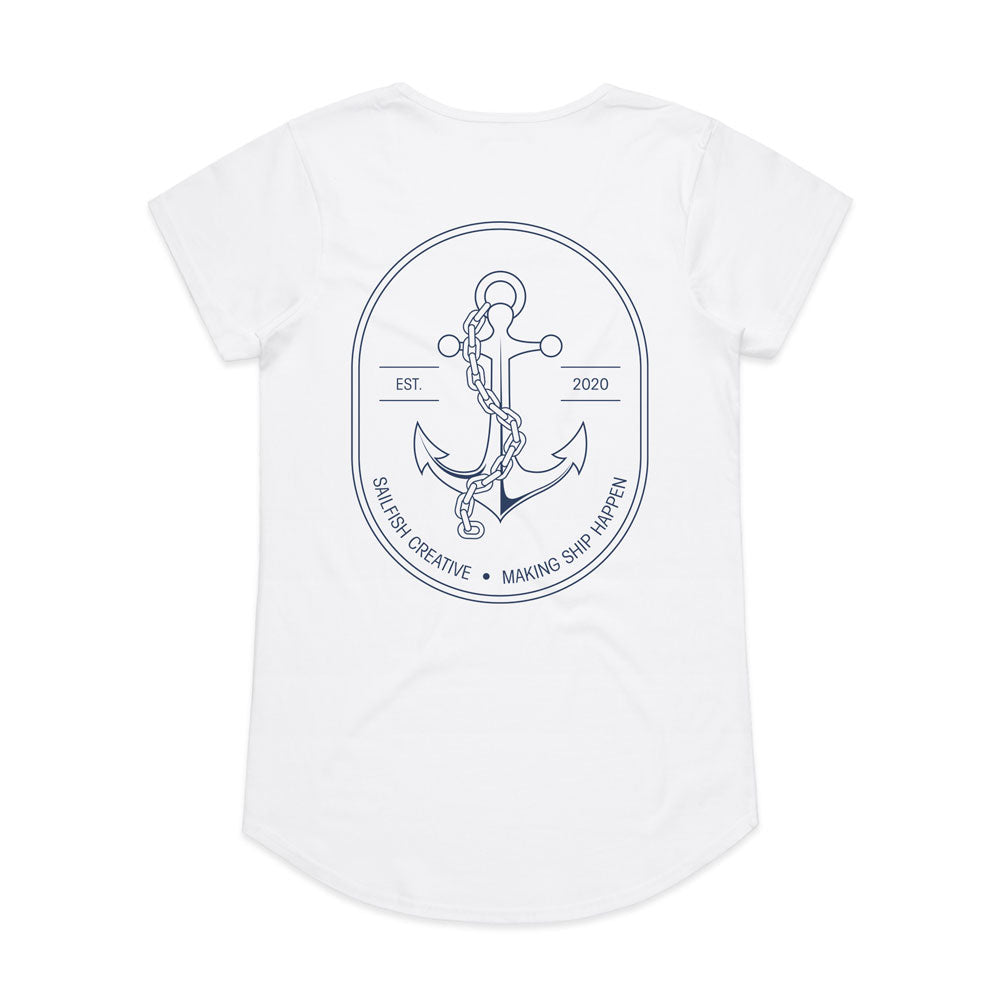 Making Ship Happen - Womens Scoop Neck T-Shirt - Sailfish Creative