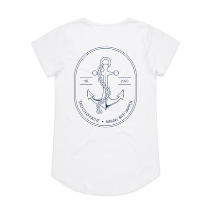 Making Ship Happen - Womens Scoop Neck T-Shirt - Sailfish Creative