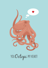 Load image into Gallery viewer, Lovers Card - Octopus