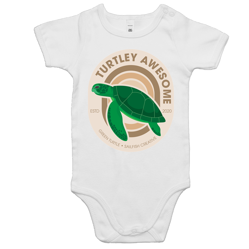 Turtley Awesome - Baby Onesie Romper