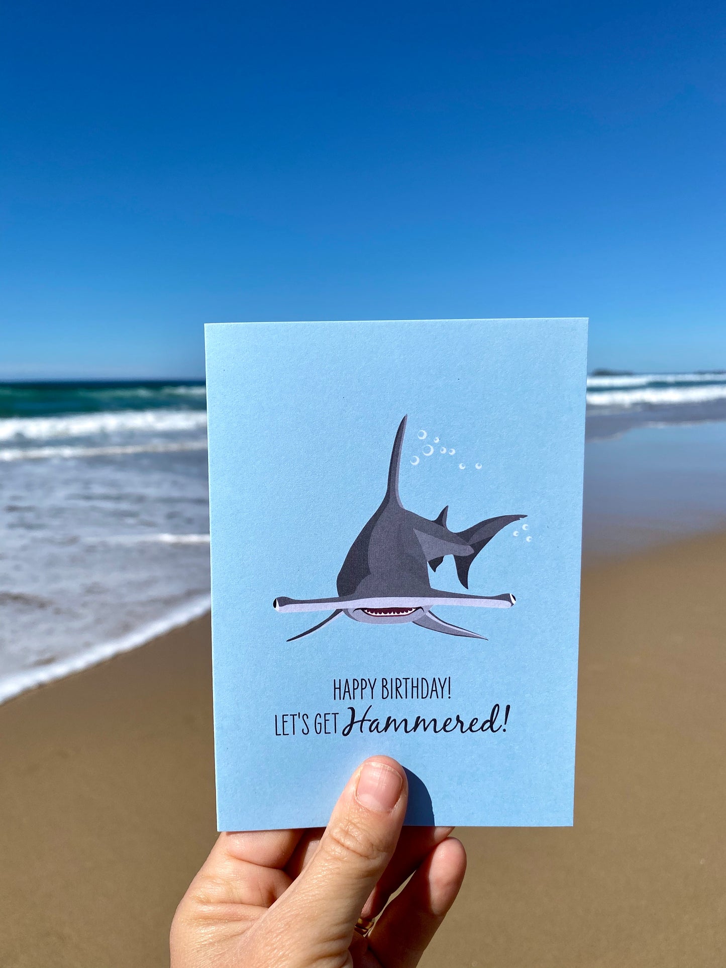 Birthday Card - Hammerhead Shark - Sailfish Creative
