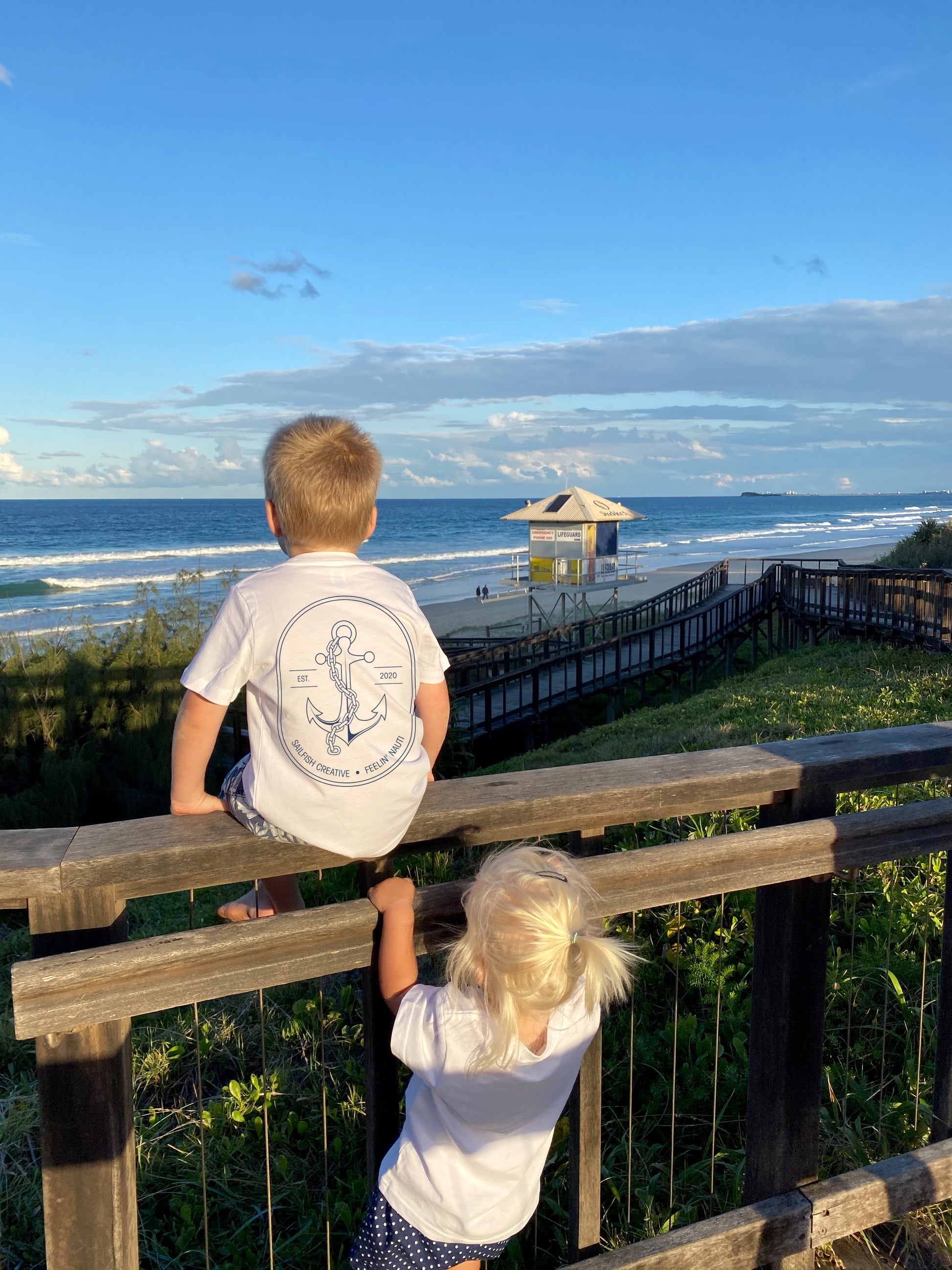 Feelin' Nauti - Kids T-Shirt - Sailfish Creative